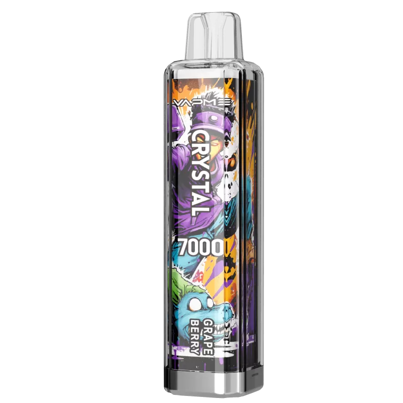 VAPME Crystal 7000 Puffs | 0%-5% strength, 14mL, 650mAh, bulk disposable vape - Image 3
