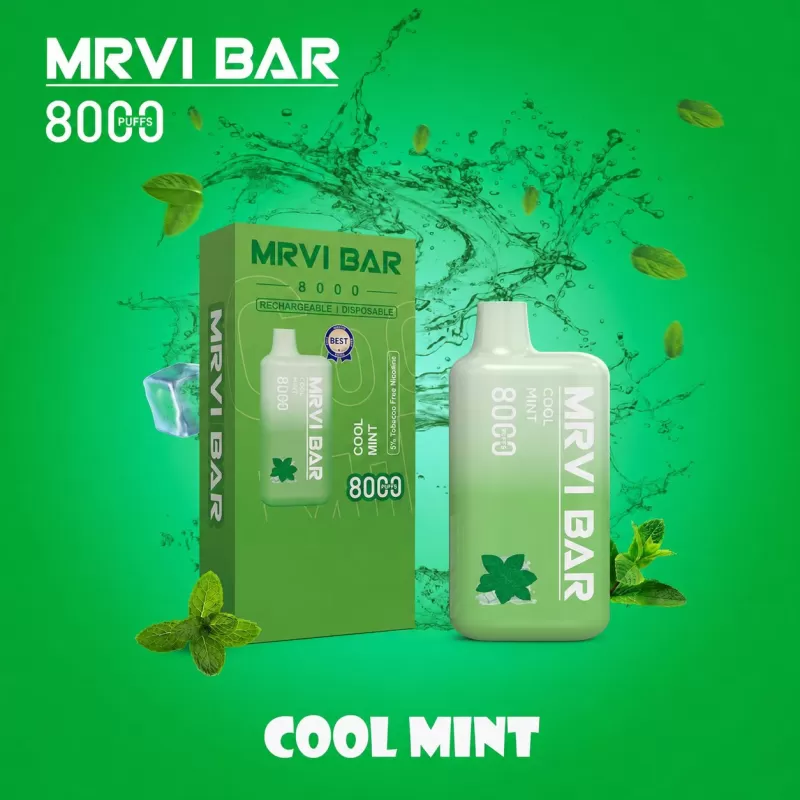 MRVI Bar 8000 Puffs | 5% strength, 15mL, portable bulk disposable vape - Image 2