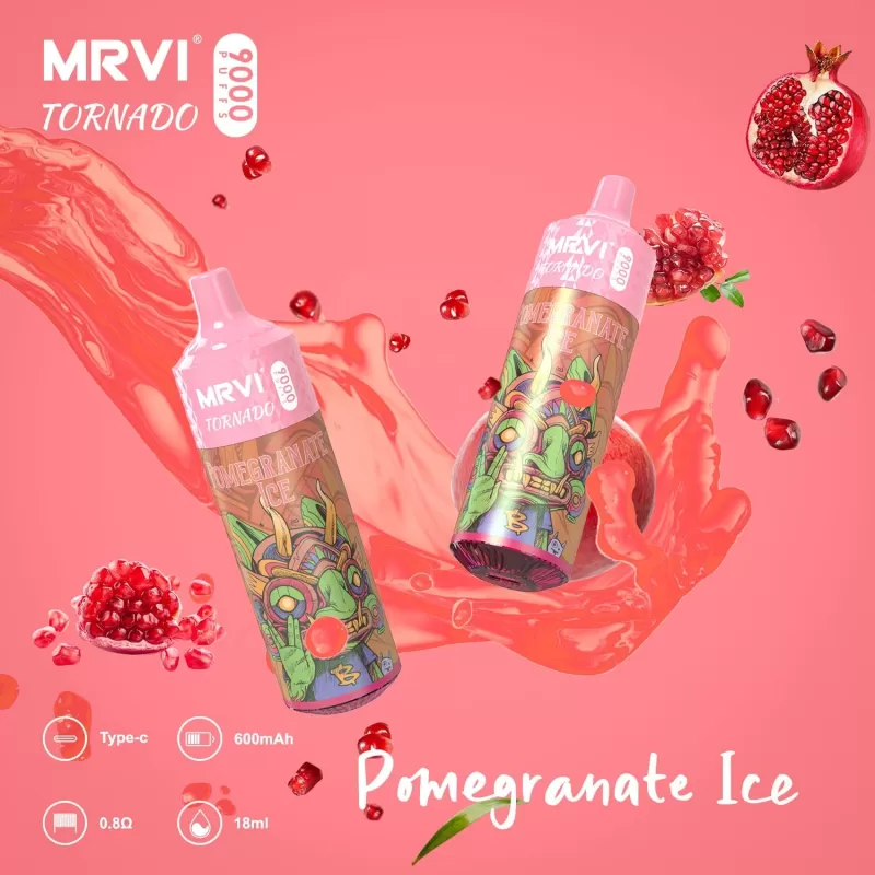 MRVI Tornado 9000 Puffs | 0%-5% strength, 18mL, bulk disposable vape