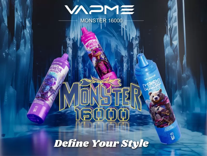 VAPME MONSTER 16000 Puffs | 2%-5% strength, bulk disposable vape