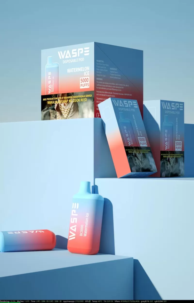 WASPE 5000 Puffs | 13mL, 0%-5% strength, bulk disposable vape - Image 3