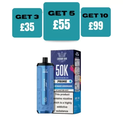 Al Fakher Hypermax Prime 50K Prefilled Pod Vape Kit - LEMON LIME & CHERRY FIZZ