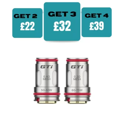 Vaporesso GTI Resplacement Coils Pack of 5 - 0.5OHM