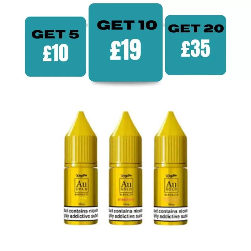 Kingston Au Gold Bar Salts 10ml E-liquids - Blue Raspberry / 20mg