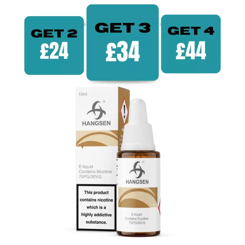 Hangsen 10ml E-Liquids - Box of 10 - 12 MG / Tobacco