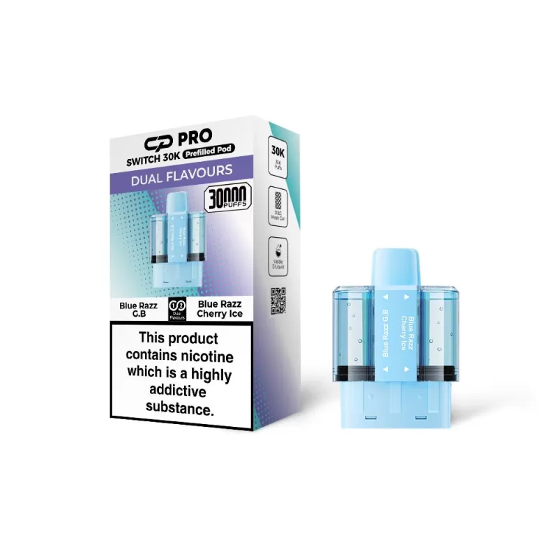 CP Pro Switch 30k Prefilled Pods - Buy 1 Get 1 Free - Blueberry Cotton Candy / Raspberry Cotton Candy - Image 3