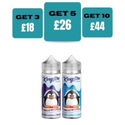 Kingston Slush Edition 100ML E-Liquid Shortfill - Blue Raspberry Slush / Yes