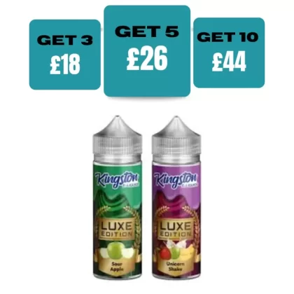 Kingston Luxe Edition 100ML E-Liquid Shortfill - Blue Razz Lemonade / No