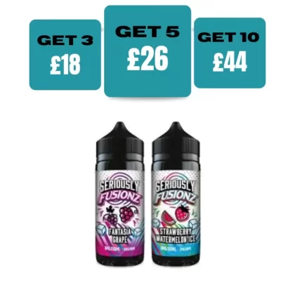 Seriously Fusionz 100ml Shortfill E-Liquid - Cherry Sour Raspberry