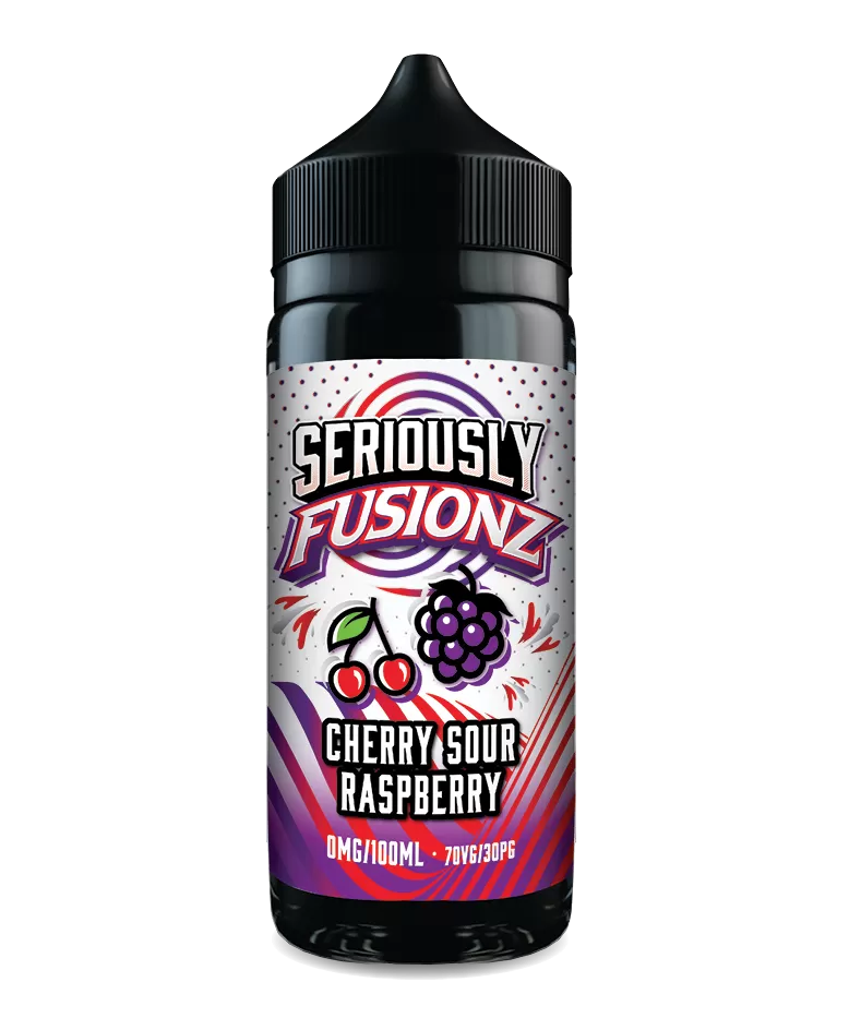 Seriously Fusionz 100ml Shortfill E-Liquid - Cherry Sour Raspberry - Image 2