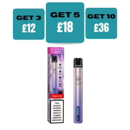 Elf Bar Pro 600 Prefilled Pod Vape Kit - Black Knight ( Blueberry)