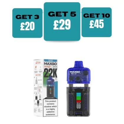 Relx Maxgo 22k Prefilled Pod Kit - £7.99 or 3 For £20 - Lemon Lime