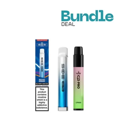SKE Bar 600 Prefilled Pod Kit + CP 600 Prefilled Pod Kit Bundle - Strawberry Kiwi / Cherry Ice