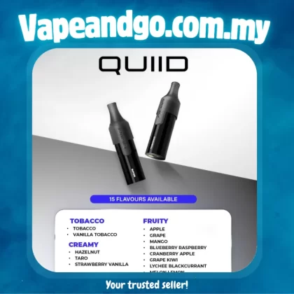 ASDF QUIID Pod 2ml Flavour Cartridge Genuine Stock Buy Now