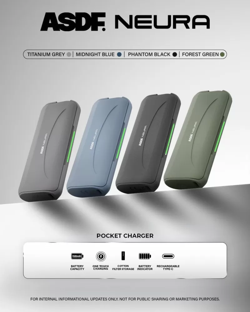 ASDF NEURA Pocket Charger Box 1500mAh Battery Genuine Stock Buy Now - Image 2