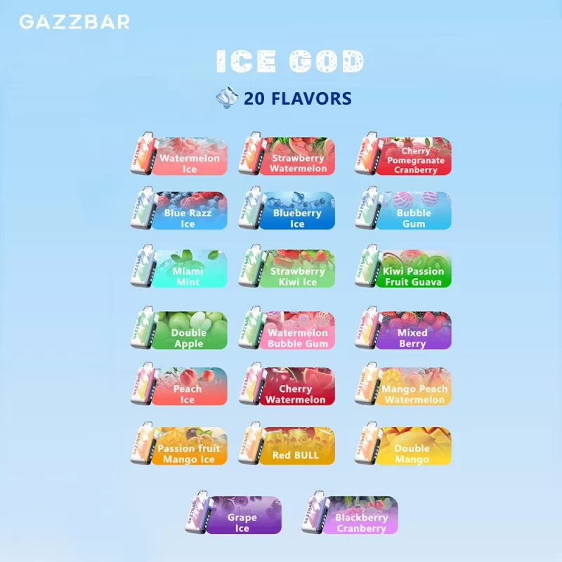 Gazzbar Ice God 50k Disposable Genuine Stock Buy Now - Image 2
