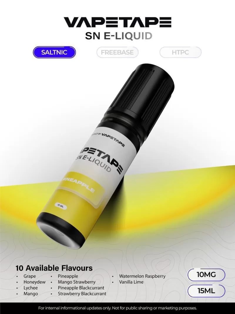 Vapetape 15ml E-Liquid Saltnic Genuine Stock Buy Now - Image 2