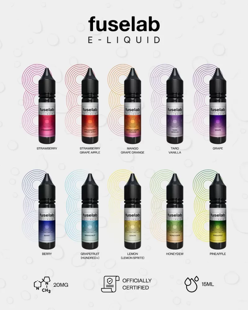 Fuselab E-Liquid 15ml 20mg Akta 852 Registered Genuine Stock Buy Now - Image 2