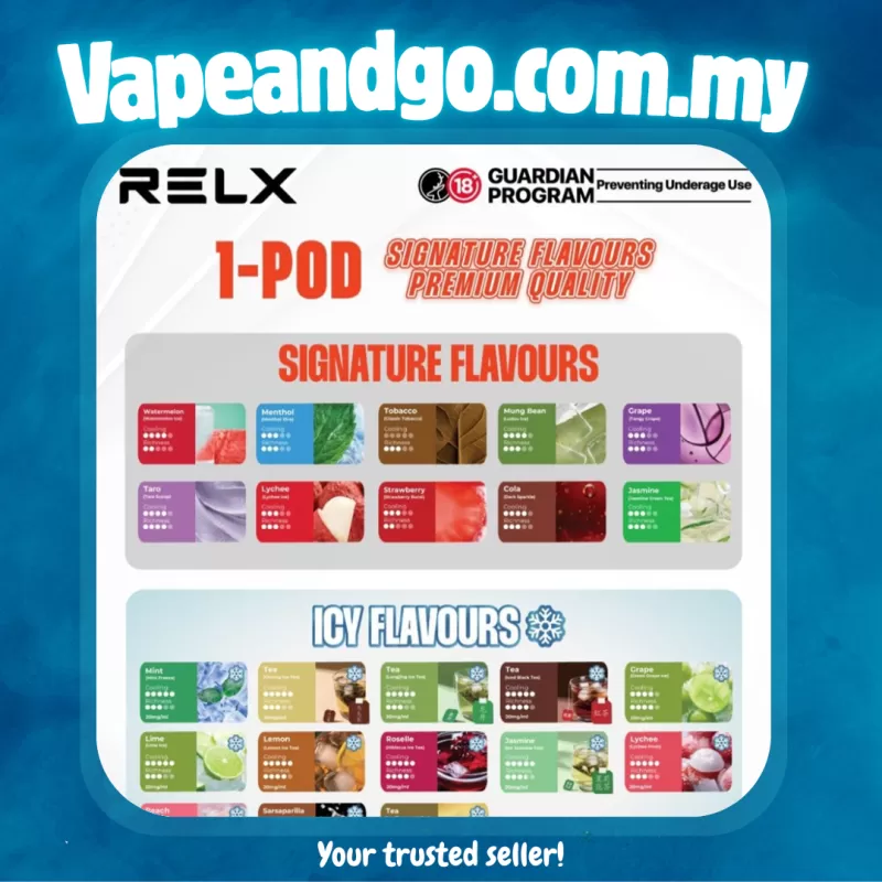 RELX Infinity Pod Single Pack 20mg Pre-filled Cartridge Genuine Stock Buy Now