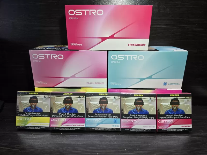 Ostro Cartridge 3ml 2 in 1 Pack Pre-Filled Cartridge By Vape Tape Akta 852 Registered Genuine Stock Buy Now - Image 2