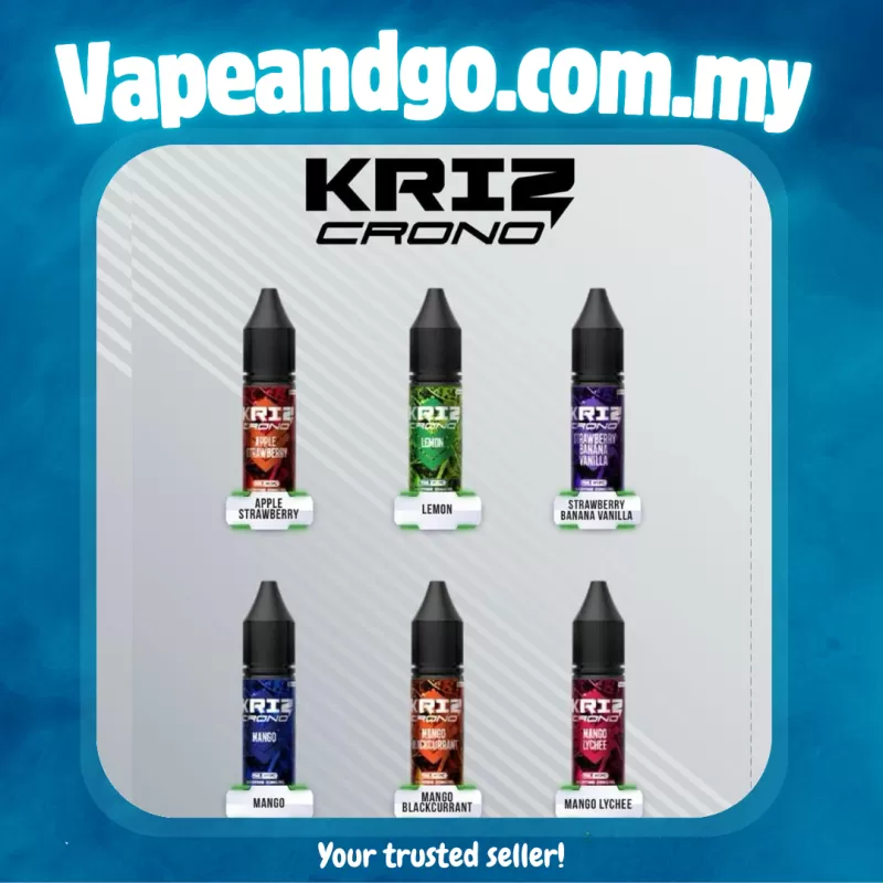 Kriz Crono E-Liquid 15ml HTPC (Elmax Ermon Bottle) Akta 852 Registered Genuine Stock Buy Now