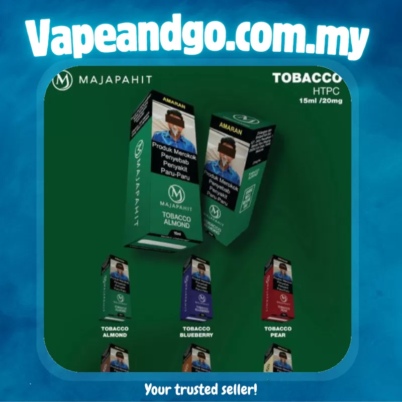 Majapahit 15ml E-Liquid Tobacco Series HTPC 20mg Akta 852 Registered Genuine Stock Buy Now