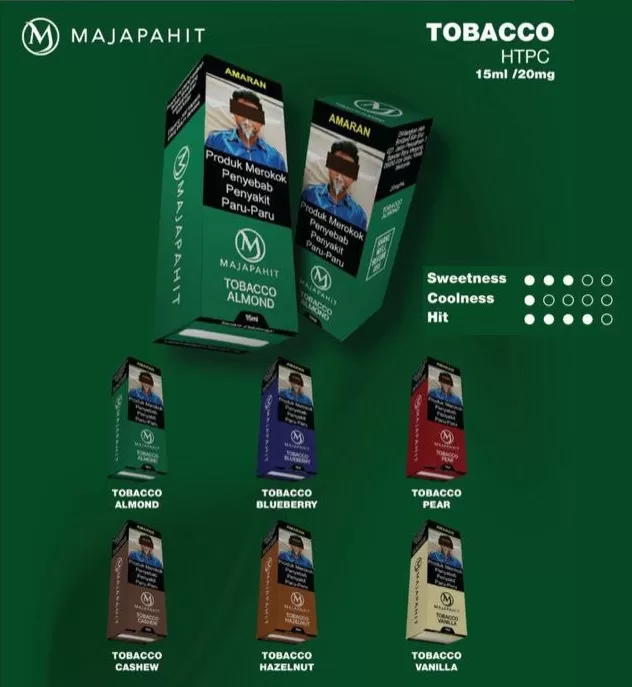 Majapahit 15ml E-Liquid Tobacco Series HTPC 20mg Akta 852 Registered Genuine Stock Buy Now - Image 2