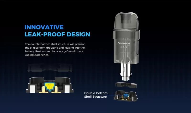 Nevoks A1 Pod 3ml Cartridge (3 Pcs Pack) – 0.4Ω / 0.6Ω / 0.8Ω / 1.2Ω Genuine Stock Buy Now - Image 3