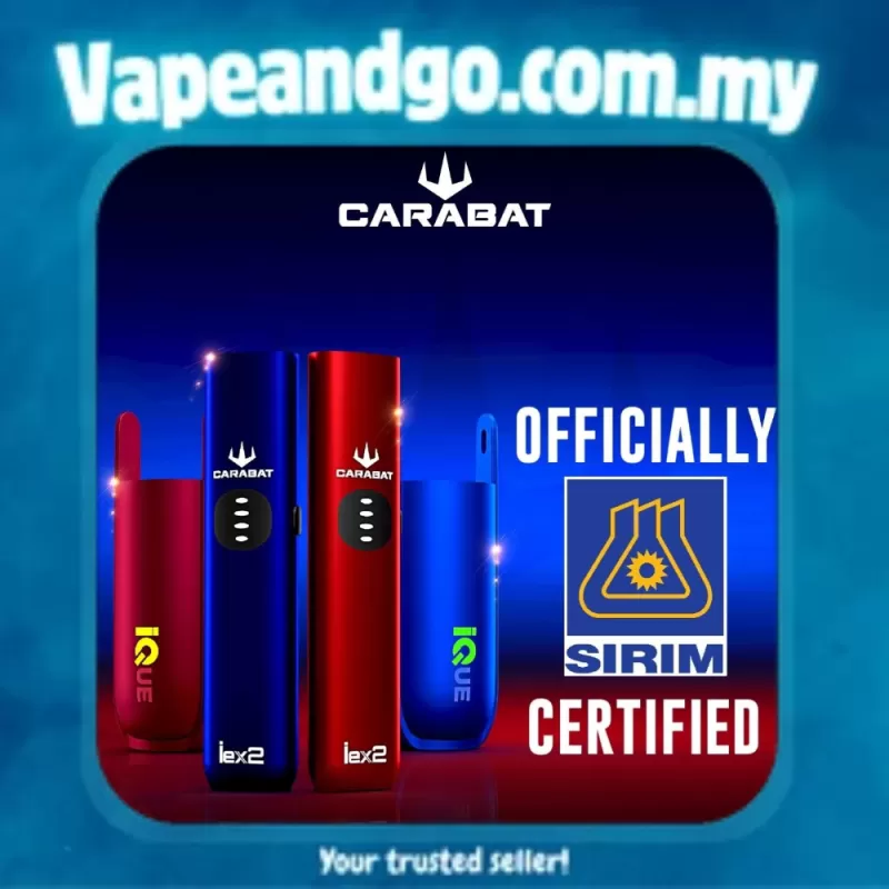 ️CARABAT iEX2 POD & KRIZ FLX CARTRIDGE Akta 852 Registered Genuine Stock Buy Now