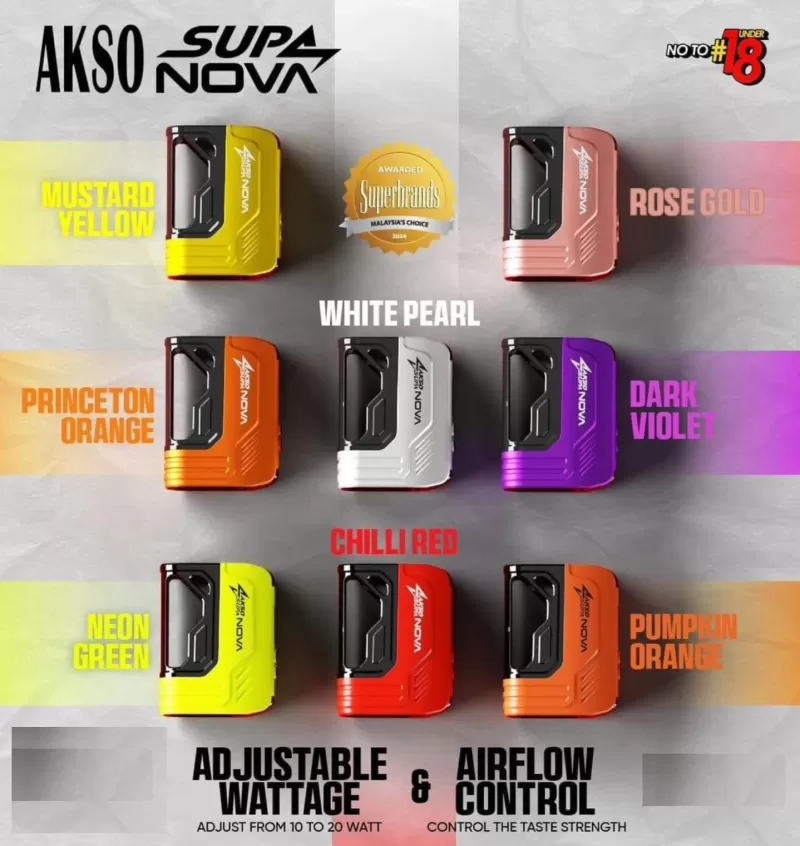 Akso Supa Starter Kit 12000 Puff Akso Supa Pro / Supa Nova Genuine Stock Buy Now - Image 2
