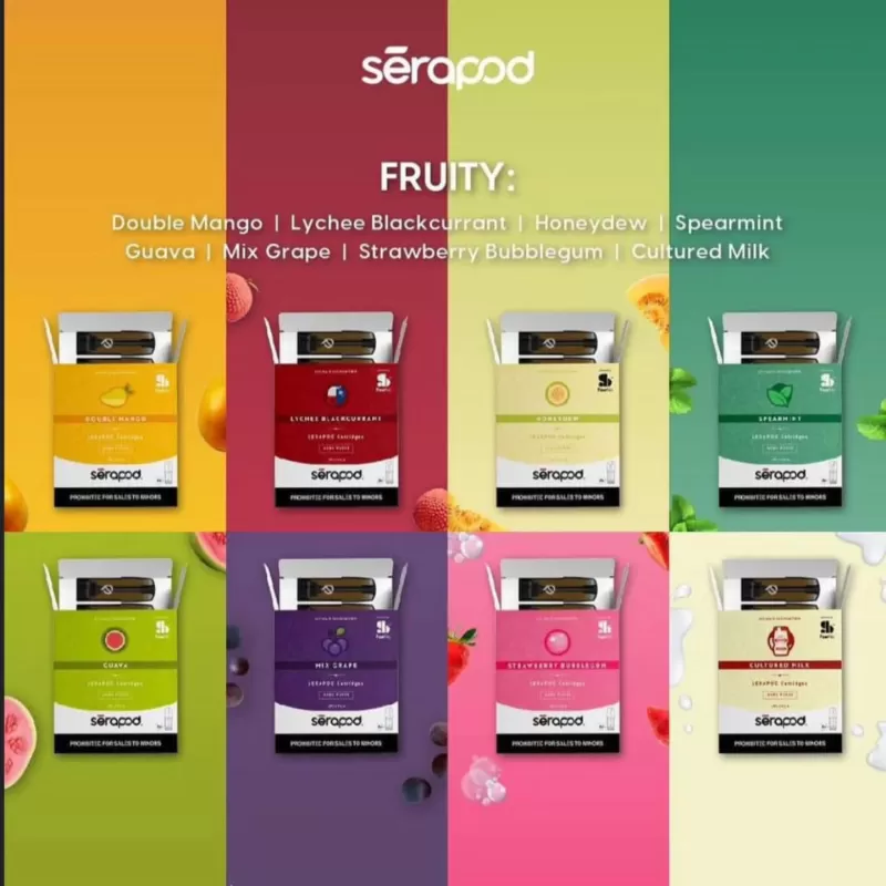 Serapod Cellera 4-in-1 Prefilled Cartridge Pack Genuine Stock Buy Now - Image 3