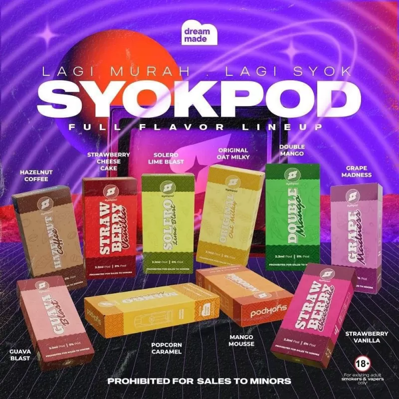 Syokpod Close Pod 2.2ml Prefilled Cartridge By Dream Made Genuine Stock Buy Now - Image 3