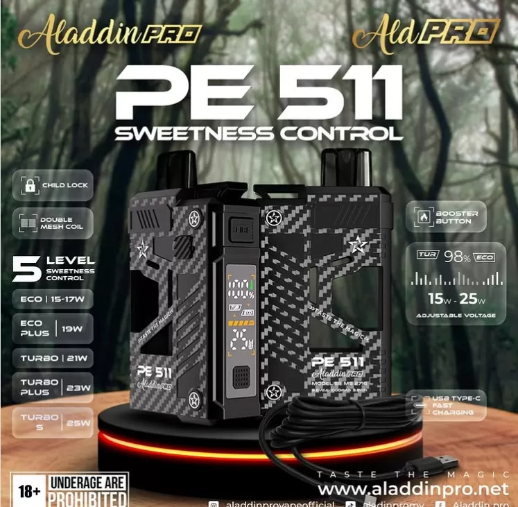 ALADDIN PRO PE511 18000 PUFFS Pre-Filled Cartridge Genuine Stock Buy Now - Image 3