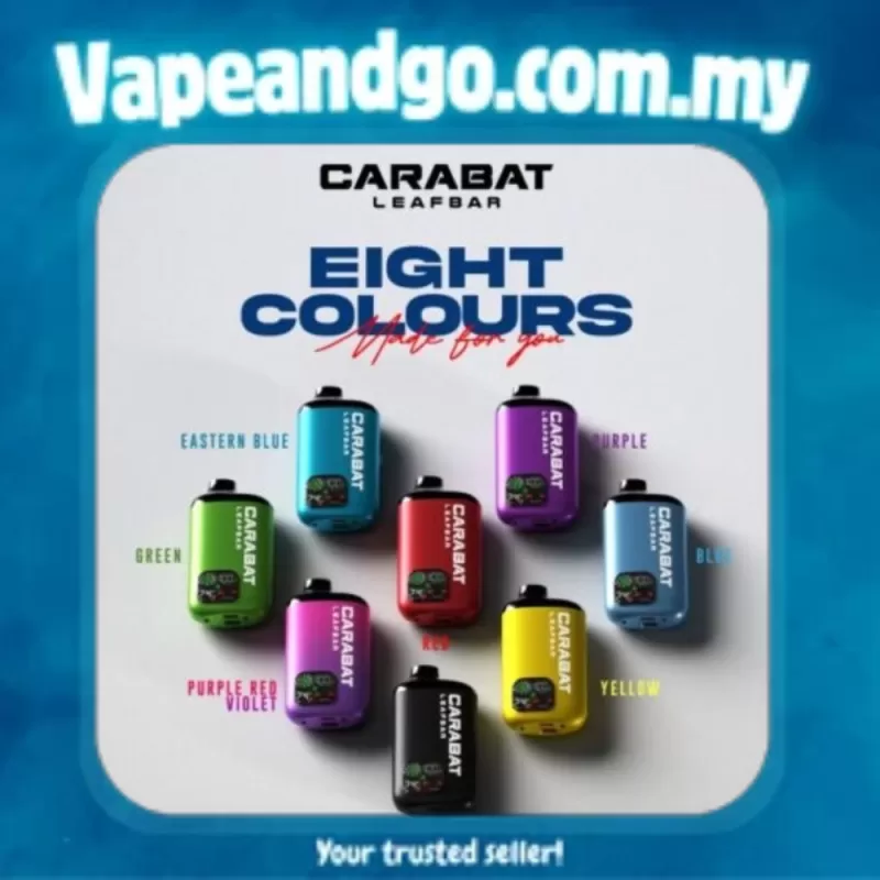 CARABAT LEAFBAR 15000 Puffs Device Kit Genuine Stock Buy Now