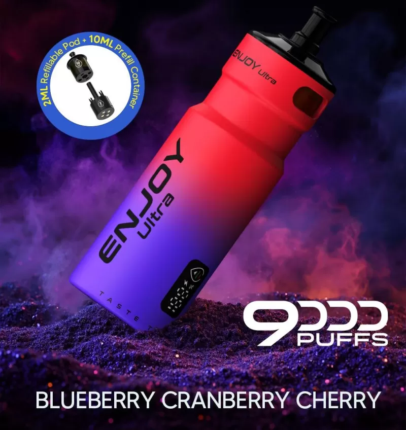 Enjoy Ultra 9000 Prefilled Pod Kit - STRAWBERRY WATERMELON BUBBLEGUM - Image 2