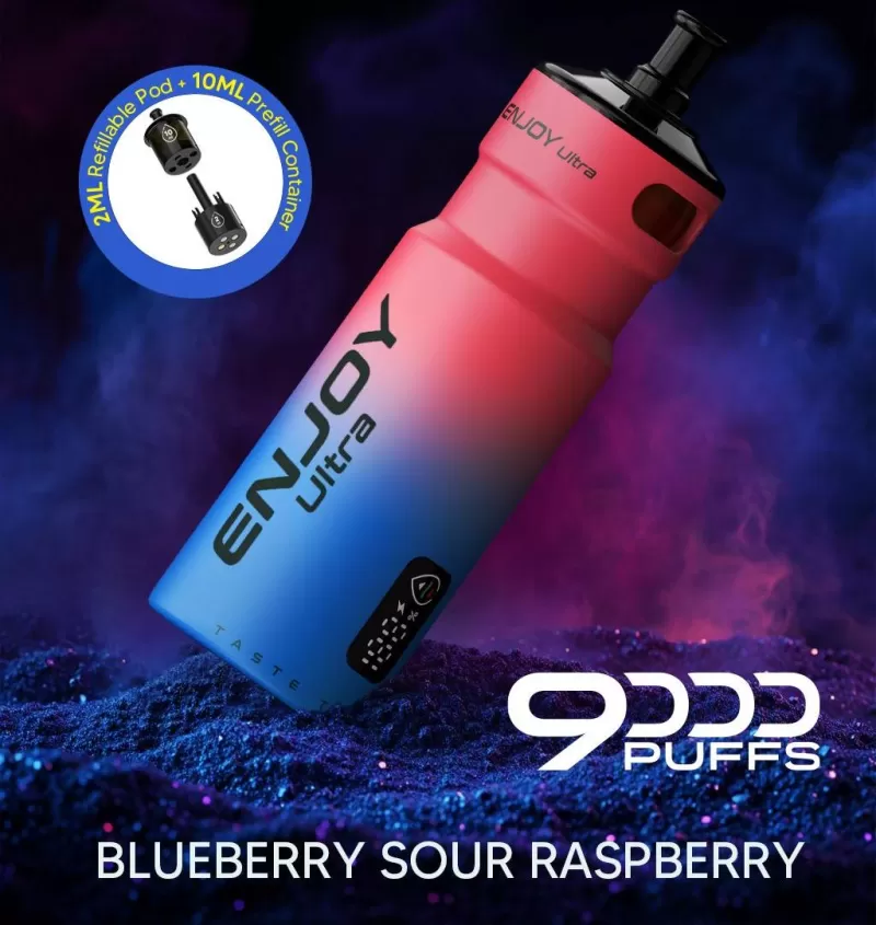 Enjoy Ultra 9000 Prefilled Pod Kit - STRAWBERRY WATERMELON BUBBLEGUM - Image 3