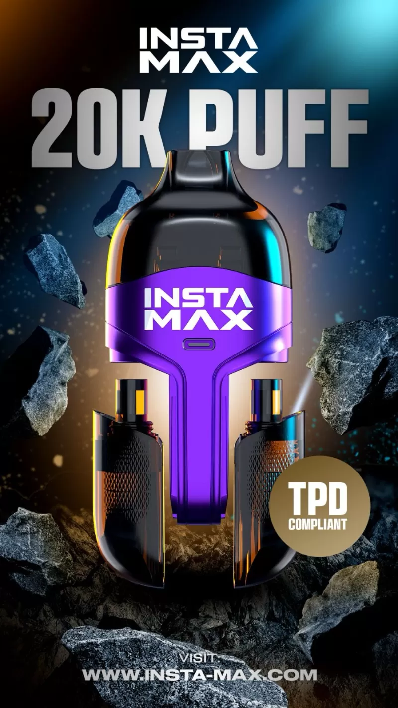 Insta Max 20k Puffs Prefilled Pod kit Box of 5 - Watermelon Bubble