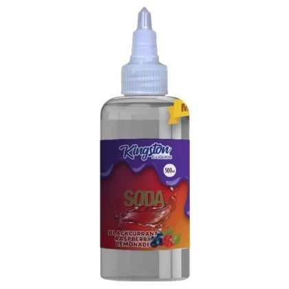 Kingston E-liquids Soda 500ml Shortfill - Blackcurrant Rasberry Lemonade Soda / Yes
