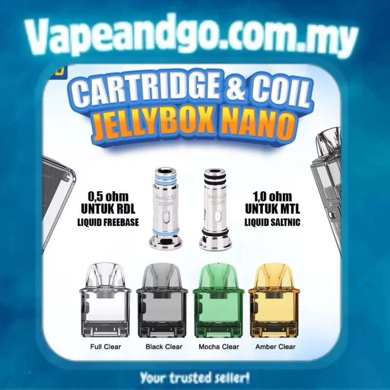 Rincoe Jellybox Nano / Nano 2 Cartridge & OCC Coils Genuine Stock Buy Now
