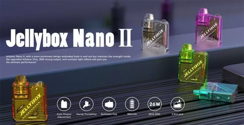 Rincoe Jellybox Nano 2 26W Built-in 900mAh Battery Pod Kit - Image 2