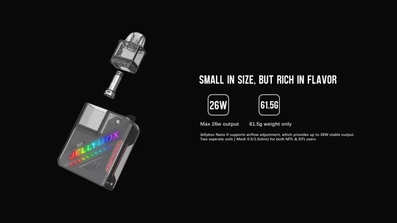 Rincoe Jellybox Nano 2 26W Built-in 900mAh Battery Pod Kit - Image 3