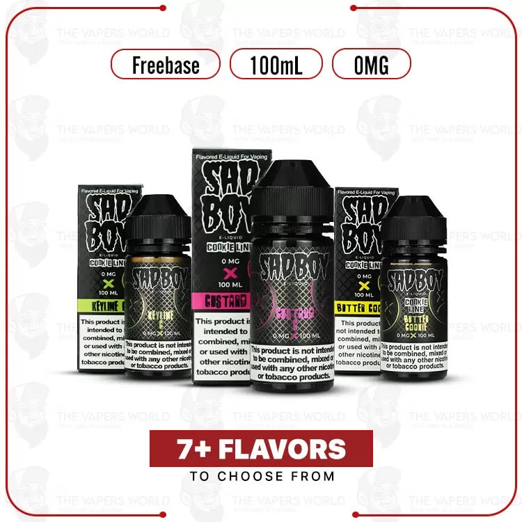 SadBoy Synthetic Nicotine 100ml E-Juice 0MG