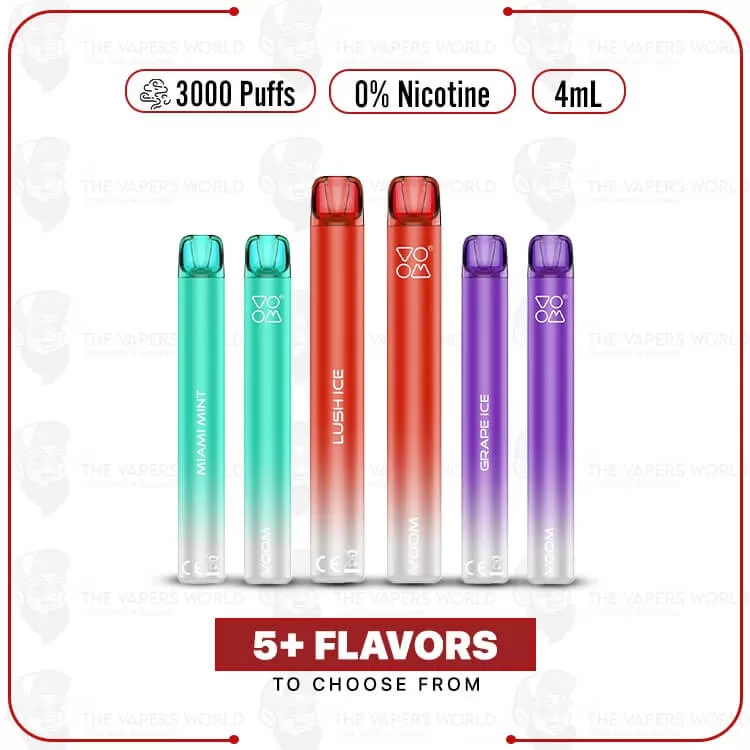 Voom Mesh Mini Zero Nicotine 3000 Puff Disposable