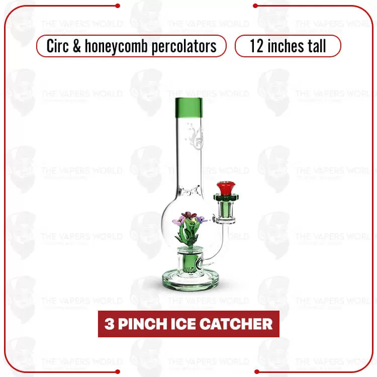 Pulsar Flower Glass Water Pipe