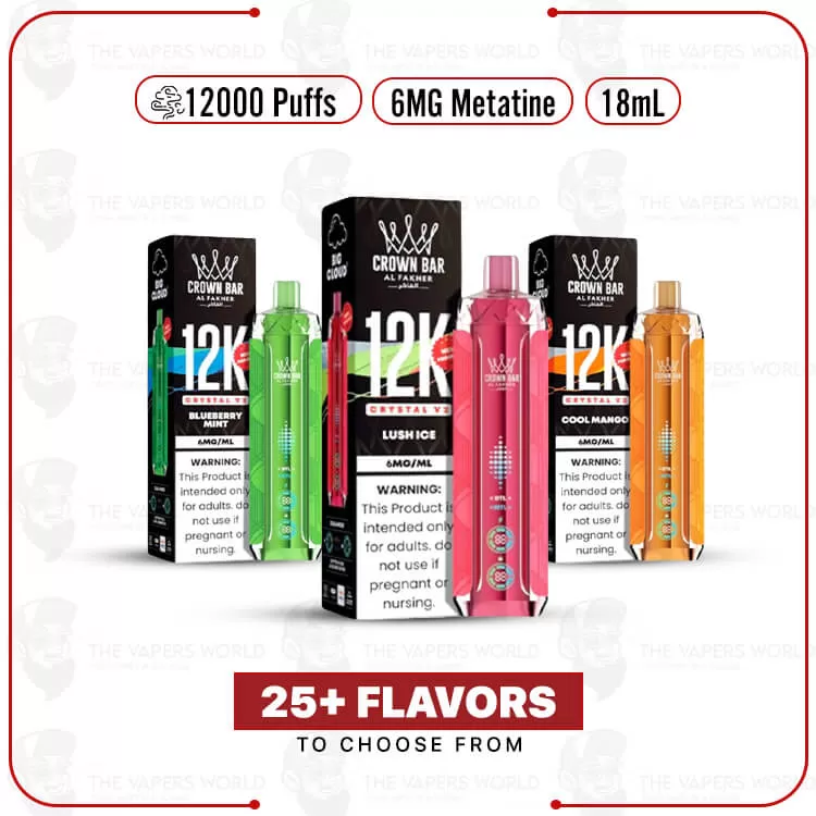 AL Fakher Crown Bar 12K Crystal V2 Disposable Vape