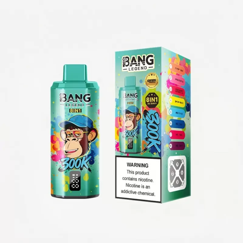 Bang Legend 8 in 1 300K Puffs Smart Display Disposable Vape - Image 2