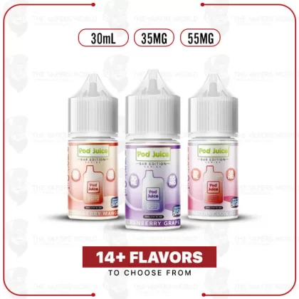 Pod Juice Salt PJ 5000 Series Tobacco Free Nicotine E-Juice 30ml