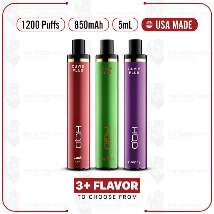 HQD Cuvie Plus 1200 Puffs Disposable – USA Made