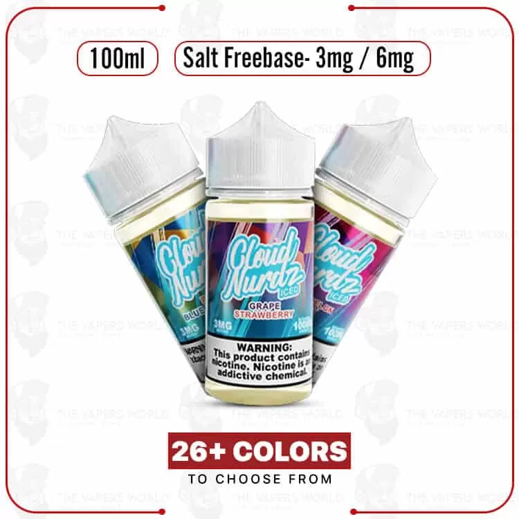 Cloud Nurdz Synthetic Nicotine 100ml E-Juice