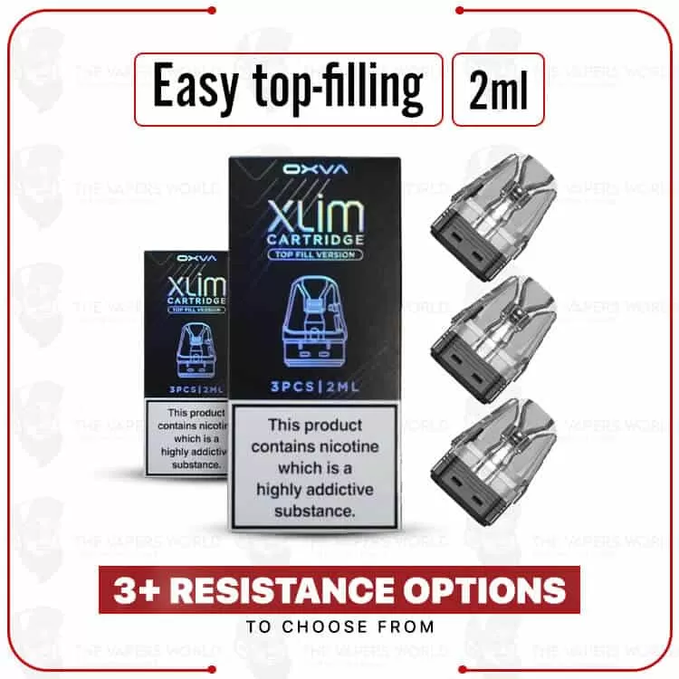 OXVA Xlim Top Fill Replacement Pod Cartridge – 3PK